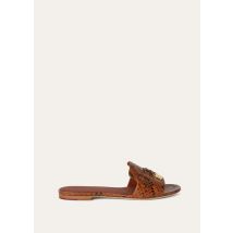 Loro Piana - Summer Charms Slipper Python Piuma Lux, Woman, Ombre Leather, Size: 38,5