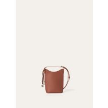 Loro Piana - Bale Phone Case Tender Calf, Woman, KUMMEL/ANTQ SLVR, Size: NR