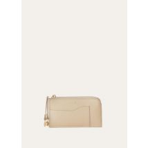 Loro Piana - Extra Zippouch Wth Cardholder Linen Calf, Woman, LIGHT MASTIC, Size: NR