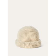 Loro Piana - Ashi Beanie Baby Cash Gg 10, Woman, Creamy Cashmere Melange, Size: L