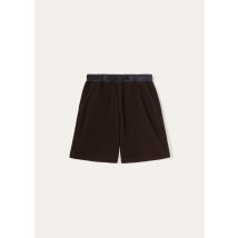 Loro Piana - Shorts Terminillo, Femme, Ébène chiné/Bleu marine vague d’océan, Taille: S