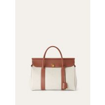 Loro Piana - Loom L32 Natural Canvas Rounded Calf, Woman, Natural/Caramel Sugar, Size: NR