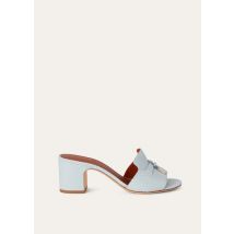 Loro Piana - Charms Slipper T55 Pitone Dore', Woman, Light Blue Belle, Size: 39