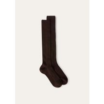 Loro Piana - Calza Wide Ribbed Cash Silk, Homme, Ébène, Taille: M