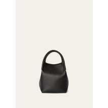 Loro Piana - Bale Small Rounded Leather, Woman, Black/Sun Gold, Size: NR