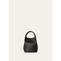 Loro Piana - Bale Small Rounded Leather, Woman, Black/Sun Gold, Size: NR