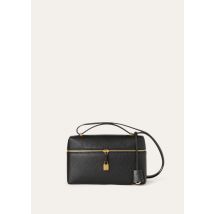 Loro Piana - Extra Bag L27 Ostrich Saddle Leather, Woman, Black/Sun Gold, Size: NR