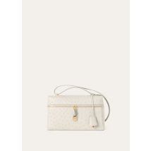 Loro Piana - Extra Bag L27 Ostrich Saddle Leather, Woman, Whisper White/Sun Gold, Size: NR