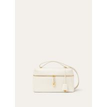 Loro Piana - Extra Bag L27 Linen Calf, Donna, Whisper White/Sun Gold, Taglia: NR