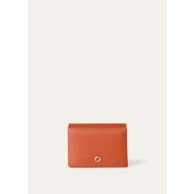 Loro Piana - Ghiera Folded Cardholder W/zip Pocket Linen Calf, Frau, Coral Fiction/Sun Gold, Größe: NR