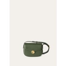 Loro Piana - Ghiera Mini Saddle Leather, Woman, Dark Lichen Green/Kummel, Size: NR