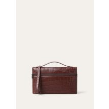 Loro Piana - Extra Pouch L29 Soft Matt Alligator, Man, Fireplace/Onyx, Size: NR