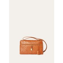 Loro Piana - Extra Bag L27 Shiny Ostrich, Femme, Brume de sable, Taille: NR