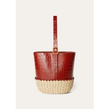 Loro Piana - Cedar Bucket Wicker/glazed Alligator, Woman, Malt/Deep Kummel, Size: NR