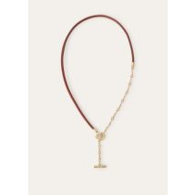 Loro Piana - Ghiera Toggle Necklace W/chain, Woman, Deep Kummel/Jewel Sun Gold, Size: NR