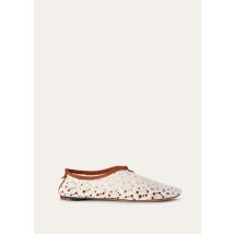 Loro Piana - Floaty Moccasin Macrame, Woman, Whisper White, Size: 40