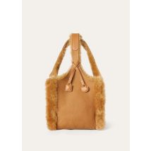 Loro Piana - Kite Bag With Charms Shearling Rounded Calf, Woman, Ginger Bread/Wheat Bran/Sun Gold, Size: NR