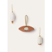 Loro Piana - Set Of 3 Weaving Tools Cash Christmas Ornament, Nougat/Light Cedar/White, Size: NR