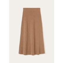 Loro Piana - Cervatto Skirt Baby Cash Gg 12, Woman, Nutmeg See Melange, Size: L