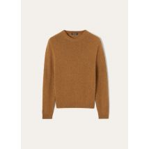 Loro Piana - Fobello Crewneck Sweater Baby Cash Gg 8, Mann, Camel Oasis Melange, Größe: 52