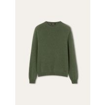 Loro Piana - Fobello Crewneck Sweater Baby Cash Gg 8, Herren, Green Kelp Melange, Größe: 56
