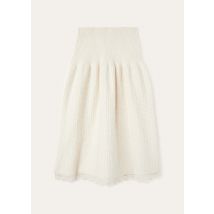 Loro Piana - Fervento Skirt Cash Mohair Gg 5, Woman, Nougat, Size: XS