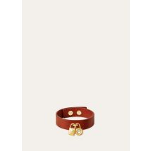 Loro Piana - Extra Bracelet Saddle Leather Tg S/m L/xl, Woman, Deep Kummel/Jewel Sun Gold, Size: S