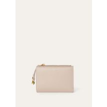 Loro Piana - Extra Bifold Zip Wallet Linen Calf, Woman, Creamed Honey/Sun Gold, Size: NR