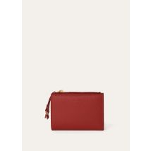 Loro Piana - Extra Bifold Zip Wallet Linen Calf, Woman, Deep Kummel/Sun Gold, Size: NR