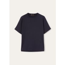 Loro Piana - Neo My-t O. T-shirt Cotton, Woman, Navy Blue, Size: XS