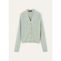 Loro Piana - Baby Cash Light Treccia Cardigan Sweater Gg 7, Donna, Flowery Meadow, Taglia: 38