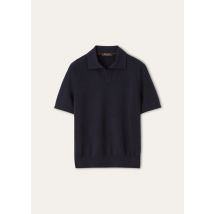 Loro Piana - Empire Wish Wool Polo Mc Gg 18, Herren, Navy Blue, Größe: 48