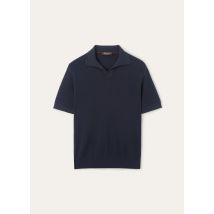 Loro Piana - Empire Wish Wool Polo Mc Gg 18, Homme, Navy Blue, Taille: 48