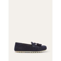 Loro Piana - Kid Dot Sole Walk Velvet Suede, Navy Blue, Taille: 28