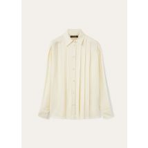 Loro Piana - Maurine Shirt Georgette, Woman, Bleached Wheat, Size: 42