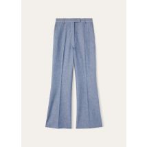 Loro Piana - Nash Trousers Chambray Cash, Woman, Chambray Blue, Size: 40