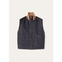 Loro Piana - Jase Vest Cashdenim, Man, Shadow Blue, Size: M