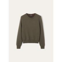 Loro Piana - Gok Double Crewneck Sweater Gg 14, Homme, Reed Green/Demitasse Coffee, Taille: 52