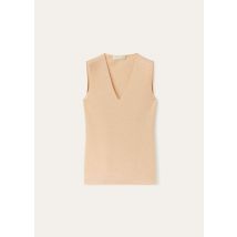 Loro Piana - Cocooning Delicate Cash Silk Top Gg 18, Woman, Papaya Whip, Size: 36