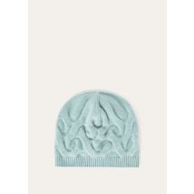 Loro Piana - Cocooning Cozy Braids Beanie Baby Cash Gg 5, Woman, Langhe Green Melange, Size: M