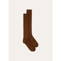 Loro Piana - Sottile Socks Wool Cash Silk Gg 18, Man, Clay Soil, Size: L