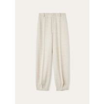 Loro Piana - Dylan Trousers Light Donegal, Woman, Creamy Seashell, Size: 36