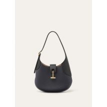 Loro Piana - Bobbin Mini Fine Graned Leather Double Color, Woman, Blue Navy/Black/Sun Gold, Size: NR