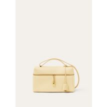 Loro Piana - Extra Bag L27 Zibeline Leather, Woman, Chantilly Cream/Antique Silver, Size: NR