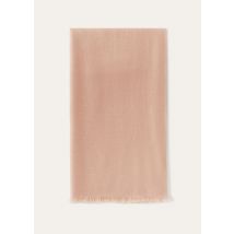 Loro Piana - Sciarpa Opposite Duo Cavalry Cash Silk, Woman, Feather Pink/Alesan Stone, Size: NR