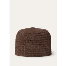 Loro Piana - Beanie Felted Wool, Woman, Chicory Coffee, Size: M