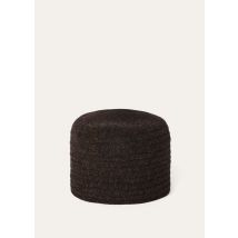 Loro Piana - Beanie Felted Wool, Frau, Mocha Brown, Größe: S