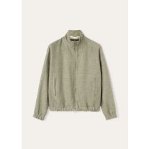 Loro Piana - Loro Piana Bomber Linen Jaspe, Man, Dried Rosemary, Size: S