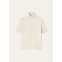 Loro Piana - Jubilee Cables Turtleneck Ss Sweat. Baby Cash Gg 7, Femme, Pure Jubilee, Taille: 36