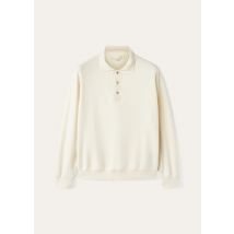 Loro Piana - Cocooning Polo Over Raw Cash Fleece, Man, Vanilla Ivory, Size: M